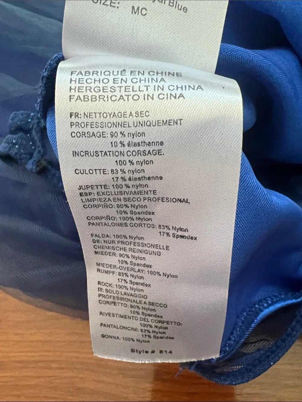 Revolution Dancewear  MC  Navy blue dance costume